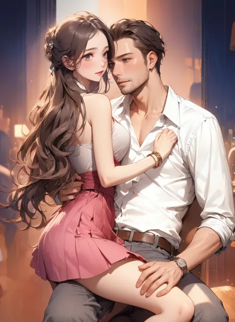 beautiful illustration, ultra-detailed, masterpiece, couple