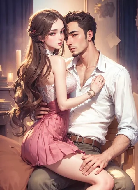 beautiful illustration, ultra-detailed, masterpiece, couple