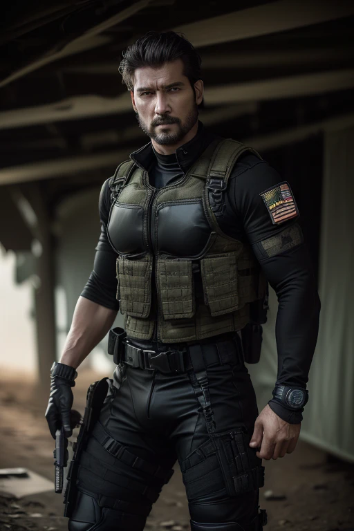 (( Frank Castle on a black Kawasaki ninja bike )),, ((30 years old)), (( stark, perfectbody, well-defined )), (( Or punisher )), (( quadrinhos da marvel )), (( modular tactical military operational ballistic vest with skull printed on the chest )), (( ACU ...