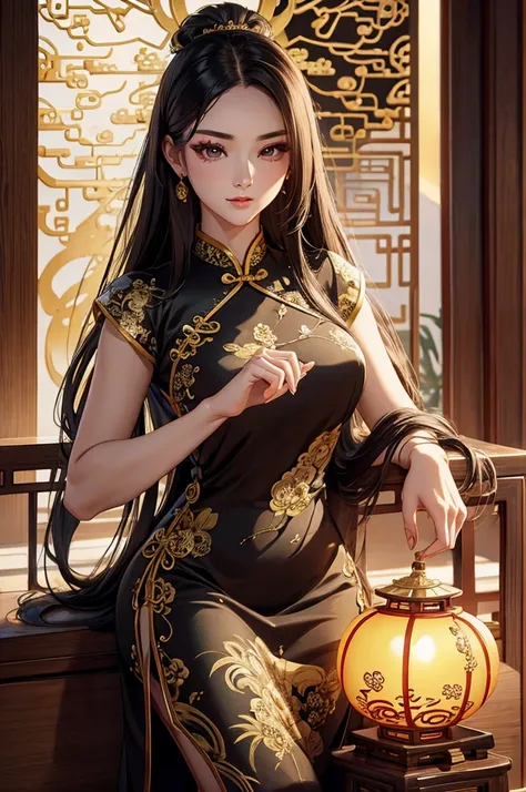 ((highest quality)),(ultra high resolution),(Super detailed),(detailed description),((best CG)),(best work of art),super precision art,amazing drawing art,(Chinese style art with precise details:1.5), (woman:1.6),(beautiful and well-shaped face:1.7),(A che...