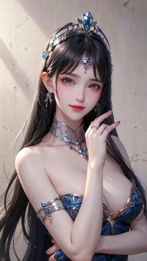 journal，（（（mature woman，exquisite facial features, beautiful face, Shaded Face, trivial face,long black hair，blue eyes，attractive, fascinating, fascinating, erotic, fascinating, headdress,Ring earrings，long black hair카락이 몸을 덮고 있다）））,((masterpiece)),high re...