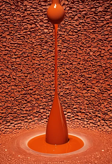 ((terracotta theme)), terracotta colored liquid, surrealism, fantasy, aesthetics