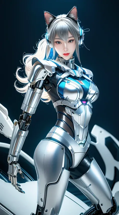 jay super details, high detail, high quality, best quality, high resolution，1 female robot，beautiful female robot,beautiful clea...