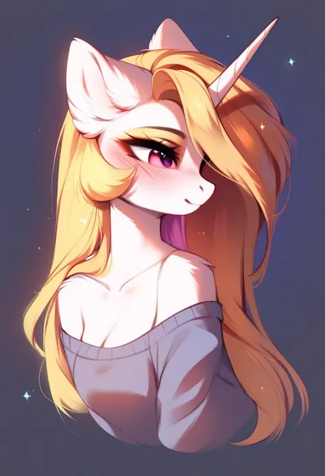 check_9, check_8_up, check_7_up, source_fluffy, rating_safe, from Magnaluna, Celestia poses seductively in a white bedroom, red & yellow mane, pink eyes, white body, anthro, blushing,  