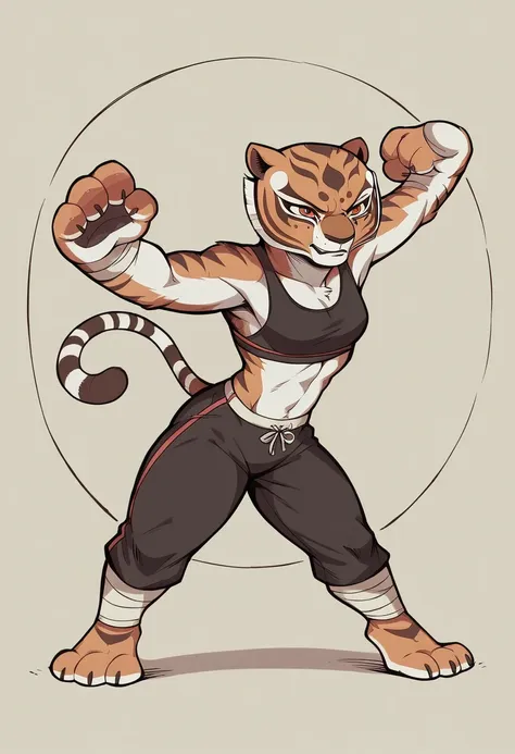 Kung Fu Panda, Master Tigress, Pose, Yoga