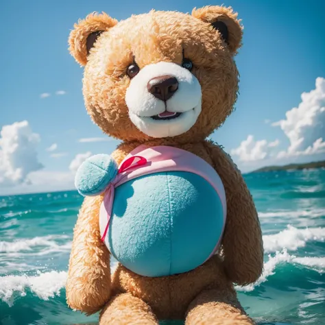 ((best qualityer)), ((fot)) creative teddy bear sea, brightly coloured, random, animals, Personagens