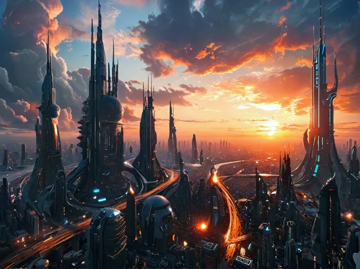 Futuristic cities、space