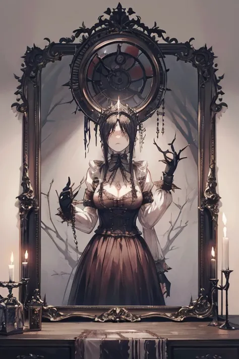 The Monstrously Cannibalism Clockwork Thorny Mirror Pools from Bloodborne.