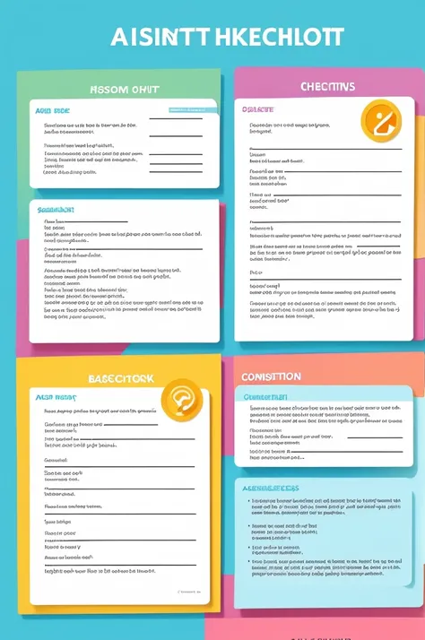 develop a colorful and attractive checklist for children, which will be used daily to mark completed tasks. The checklist should be convenient for printing on an A4 sheet of paper. Will be hung on the refrigerator. Basic requirements:
1. **FORMAT:** Sheet ...