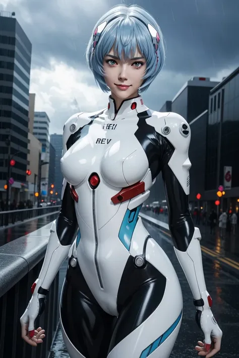 evangelion,rei ayanami,silver blue hair,red eyes,red eyes,plug suit,bodysuits,interface headset,白いbodysuits,ultra hd,super high ...