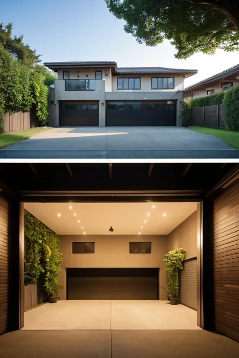 Luxury House、garage