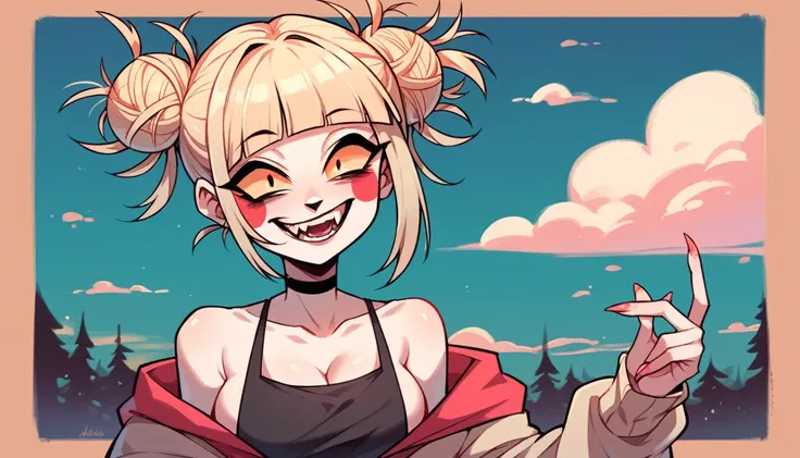 toga himiko, Hazbin Hotel style,