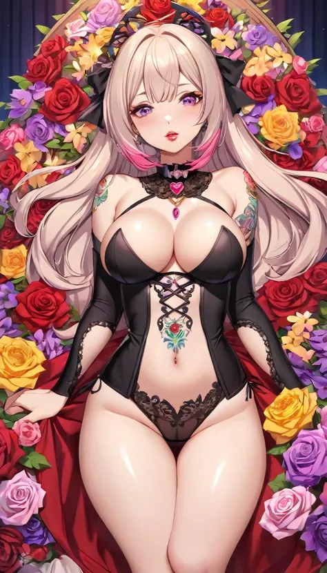 {{{{{16k}}}}}, {{{{{transforming a pure girl into her facial rank and tits rose to the SSS rank of top-notch pretty actresses, She is laid on an coffin of flowers bouquets and her body becomes more curvy, she is turned into a cutesy flower arrangements, ge...