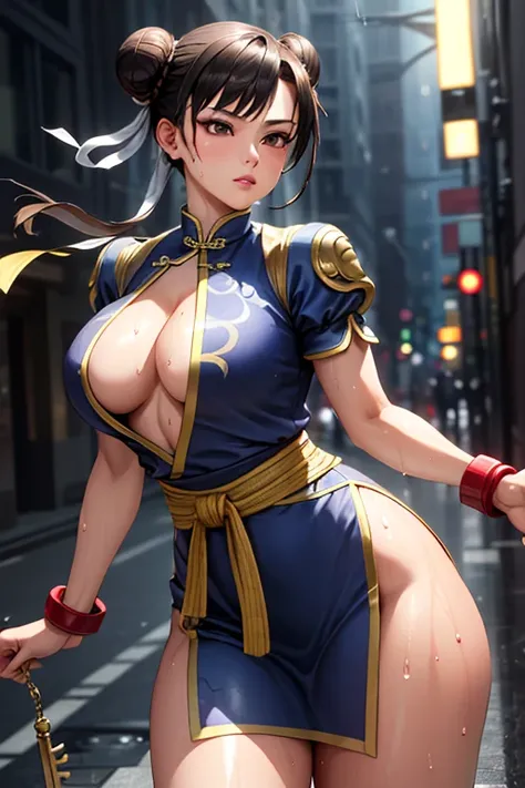 masterpiece,Highest quality, Unreal Engine, Super Resolution, Very detailed,
1 Girl, Waist, thin, (Muscular:0.8)
Round Breasts, Big Breasts, bold,  Lips parted, Observe the audience,
Are standing, sexy pose
Waist shot,
Simple background anime style, Key Vi...