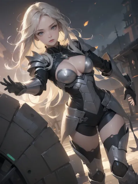 Copy prompt
(Dynamic fighting pose),(Leather boots,(asymmetrical mechanical armor),(Completely naked)),(Random hairstyle),(Thin type:1.8),(Large Breasts),(Best image quality,(8K), Ultra-realistic, 最high quality, high quality, High resolution, high qualityの...