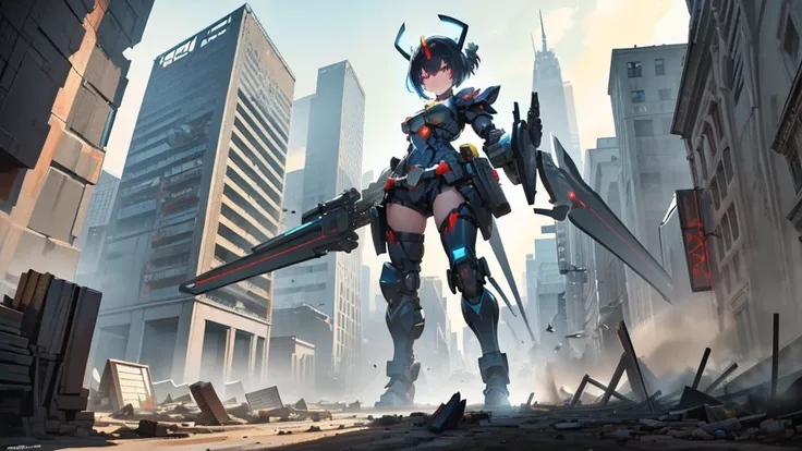 ((giantess))
((Robot Girl)) ((Mechanical Armor)) ((Metal Armor))

((Run through the valley of buildings))((Injection))

((Heavy Armament)) ((Heavy Weapon)) ((Bazouga)) ((Rifle)) ((Long Spear)) ((Great Shield)) ((Helmet)) ((Mechanized Wing))

((beautiful ey...