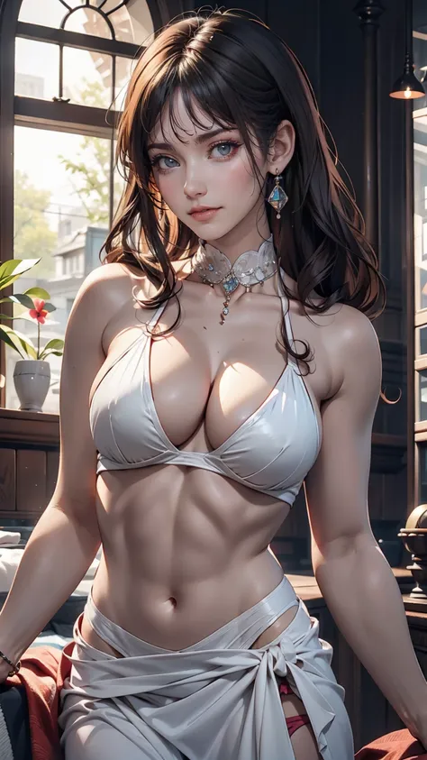 Suspended bikini、Sling Makeup、Both directions、The top and bottom are connected like a one-piece dress..、The dough is divided lengthwise into two parts, Running from the neck, chest, From belly button to groin.、The part that connects to the side is the neck...