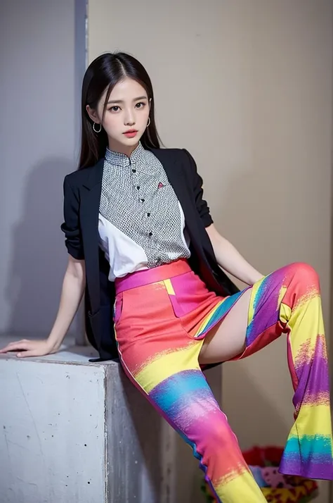 Colorful Prints：If you like a more colorful style，可以选择一件Colorful Prints的连衣裙或上衣，Wear with solid colored pants or skirt，Make the overall look not too cluttered。