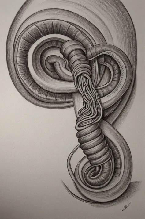 Drawing of a man with his intestines coming out 