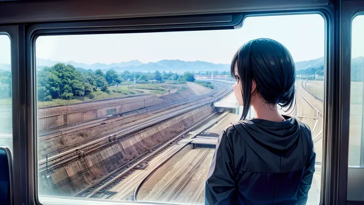 View from the train window、Japan、tokyo,