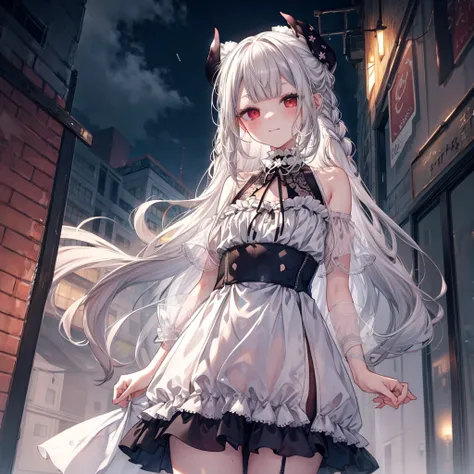 ((highest quality)), ((masterpiece)), ((detailed)), (nsfw), 1ghost girl, 独奏, pale skin, silver hair, long hair, flat chest, whit...