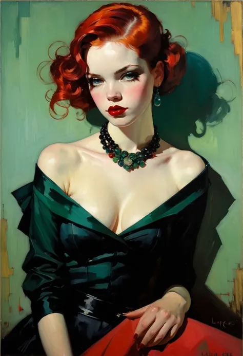 malcolm liepke&#39;s painting depicts a sexy illustration of an elegant samurai, the beauty of riot games concept art, weird, mo...