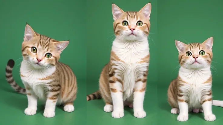 cat cute　greenscreen