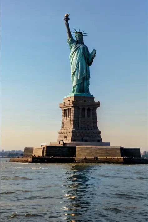 statue of liberty wearing sunglasses