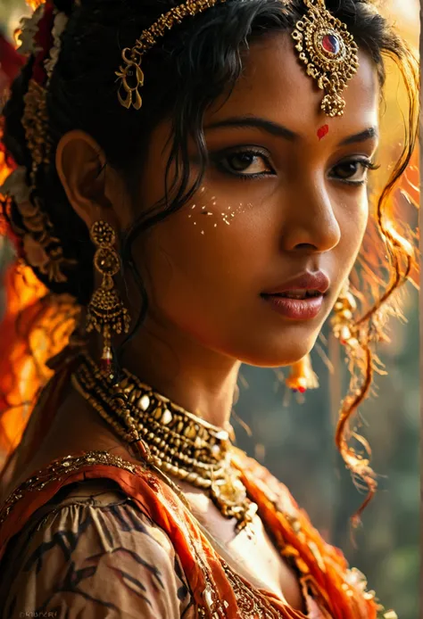  (Ashoka) in an erotic dress