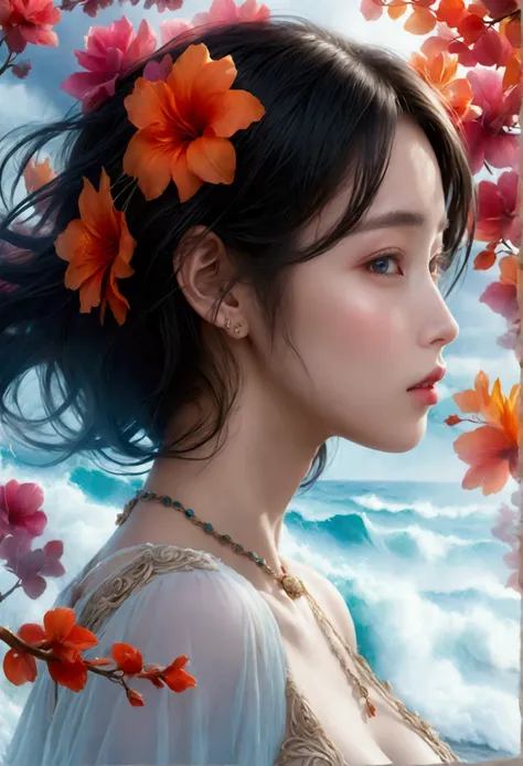 ((Masterpieces with up to 16K resolution:1.6)),Highest quality,it is really amazing,Very detailed,Ultra-high resolution,(Real:1.5),(Realistic:1.5),Increased depth of field,Cinematic Light,
Elegant mature woman,
Long black hair,(Exquisitely detailed face:1....