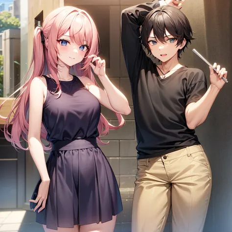 2D handsome guy and beautiful girl duo VTuber More cool and friendly
