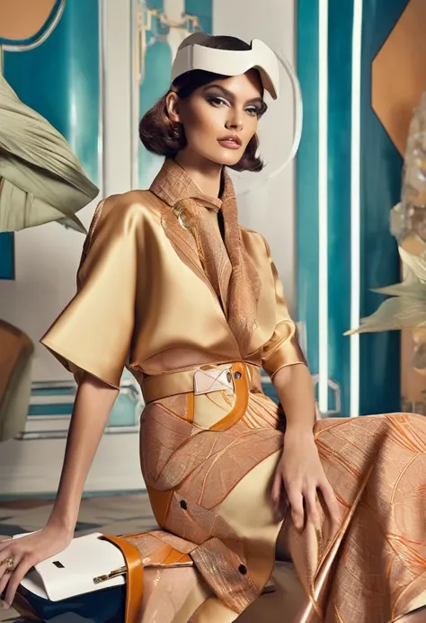 neo-vintage reverie" reimagines the fashion of past decades with a modern and futuristic touch. inspiring the glamor and eleganc...