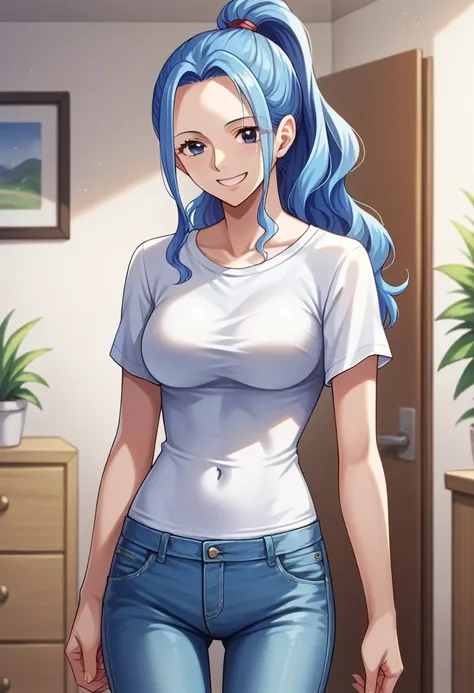 score_9, score_8_up, score_7_up, score_6_up, score_5_up, score_4_up, break source_anime,smile, vivi, blue hair, long hair, side ...