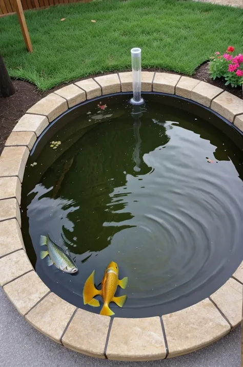 Diy fish pond 
