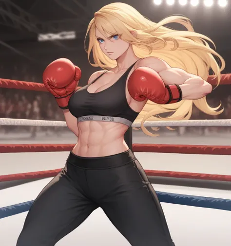 score_9, score_8_up, score_7_up, score_6_up, detailed background, break
 samusaran,1girl, long hair, sports bra,long black pants...