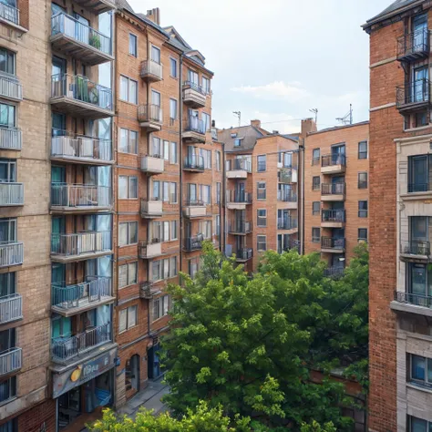 Apartment building, City Street