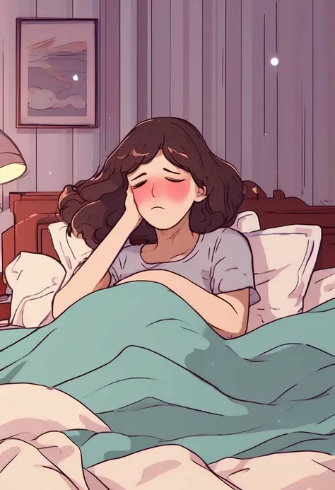 Lofi Lying in bed crying 