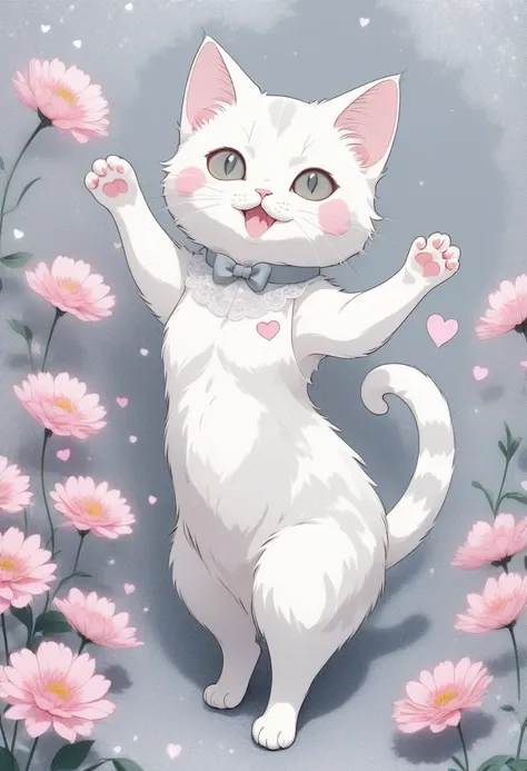 score_9, score_8_up, score_7_up, score_6_up, score_5_up, score_4_up, source_anime, 2.5d, very cute slender white female cat, pin...