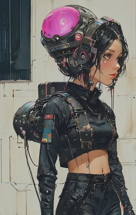 Girl with futuristic goggles and red eyes, digital cyber punkアニメアート, デジタルcyber punk - アニメアート, anime cyber punk art, cyber punkアニメアート, Cyborg - Silver Haired Girl, ダークcyber punkイラスト, cyber punkアニメの女の子, female cyber punkアニメの女の子, cyber punkをテーマにしたアート, cyber p...