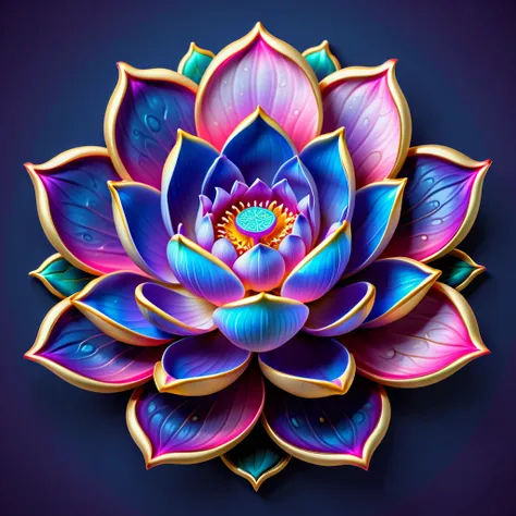 (lotus flower), icon, logo, simple background, extreme quality, Artwork, 8K, depth of field, Intricate details, indigo, (no humans), lilac and PINK baby blue lotus
Focus in pink color in flower