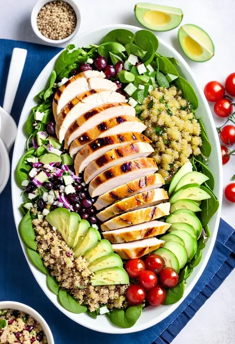 Grilled Chicken Salad with Quinoa