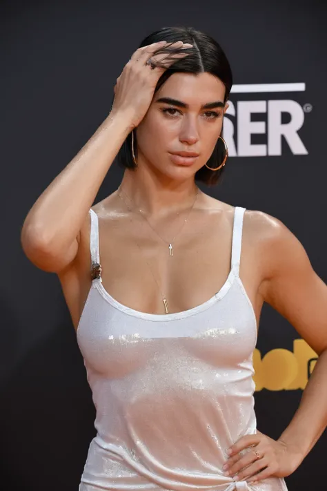 high quality  erotic portrait photo ,  (gorgeous celebrity , woman, dualipa, dua lipa, duxlipa, female, singer, cute, vacation  ...