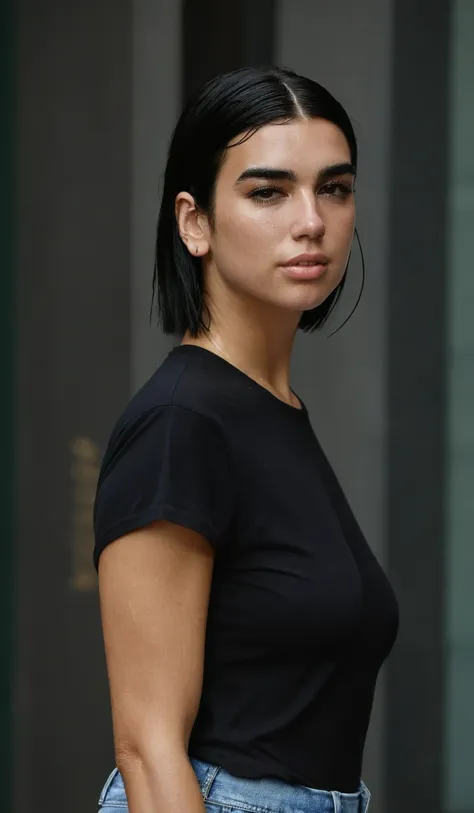 high quality  erotic portrait  paparazzi photo ,  (gorgeous celebrity , woman, dualipa, dua lipa, duxlipa, female, singer, cute,...