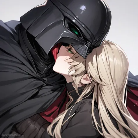 ((Highest quality)), ((masterpiece)), (detailed), （Perfect Face）、The woman is Tiare, a beautiful Space Imperial Army officer with green eyes and medium-long blonde hair, wearing a Space Imperial Army uniform and military cap.、The woman pledges her loyalty ...