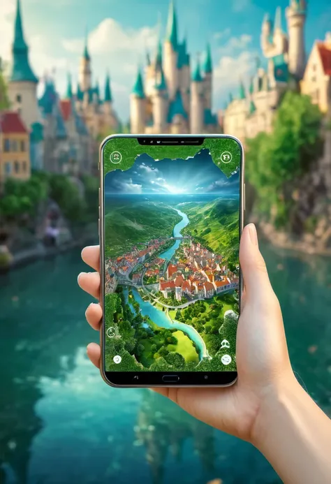 it's very realistic, with a smartphone in your hand and a (map) displayed on the smartphone screen, there is a part of a magical...