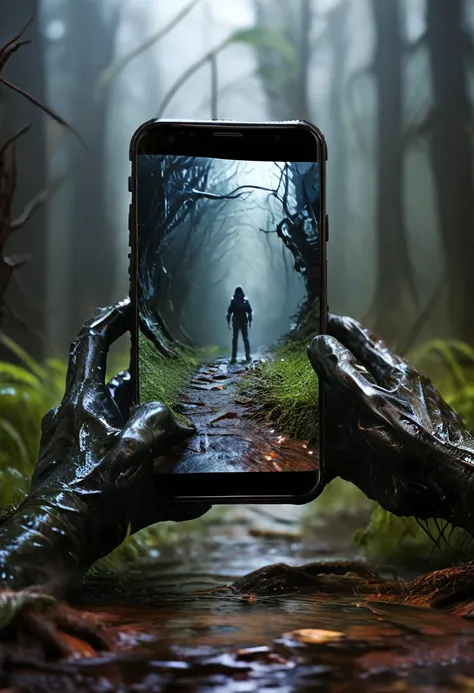 it's very realistic, with a smartphone in your hand and a google map displayed on the smartphone screen, there is a scary space ...