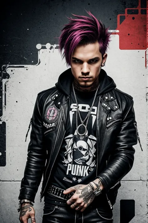 Vyber punk style background