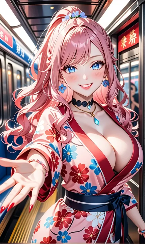 ultra-detailed, ((one girl)), (pale skin:1.4), in pastel colors gyaru, (heavy makeup), (professional lighting) hyper detailed, absurdres, 8K, Beautiful Face, (Laugh shyly), ((teasing smile:1.8)), ((Wink:1.7)), (Laugh with your mouth wide open),((Tilt your ...