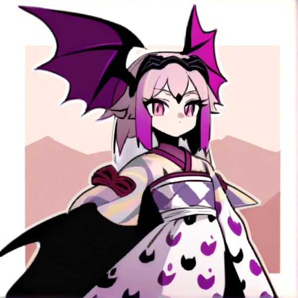 make a demon slayer character based off lilith with owl wings and cat ears