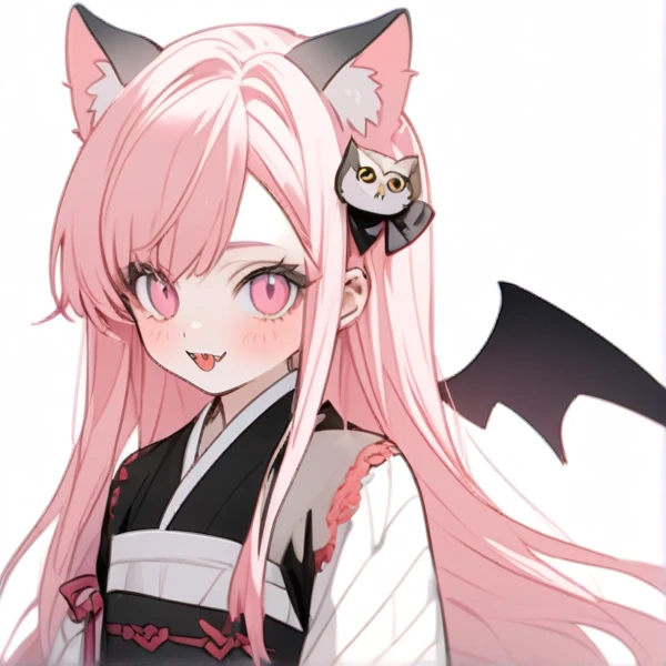 make a demon slayer character based off lilith with owl wings and cat ears